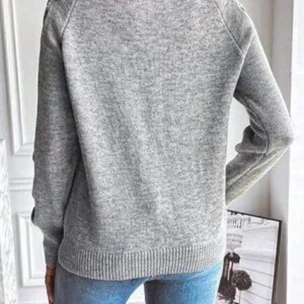 Cut Out Raglan Sleeve Sweater - Picture 5 of 5